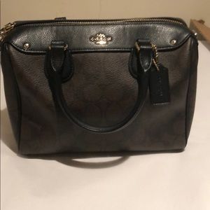 NWT Authentic coach signature mini satchel